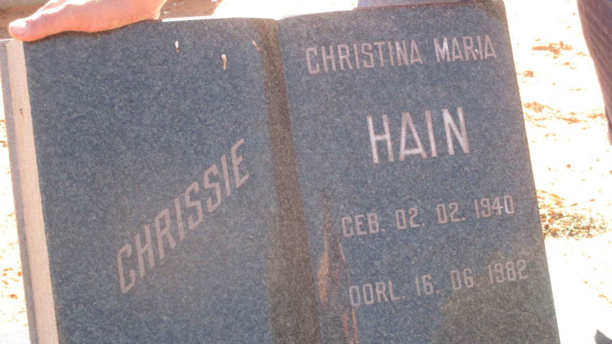 HAIN Christina Maria 1940-1982
