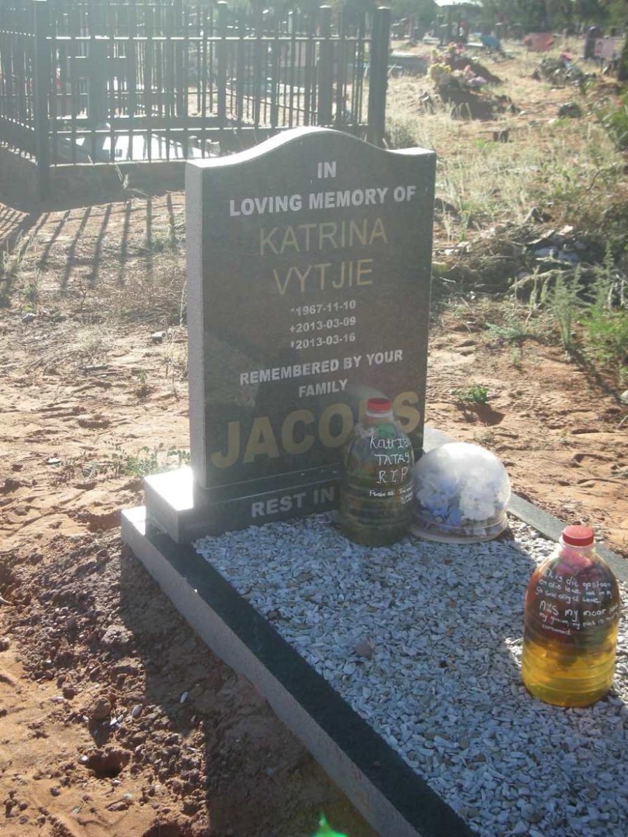 JACOBS Karina Vytjie 1967-2013