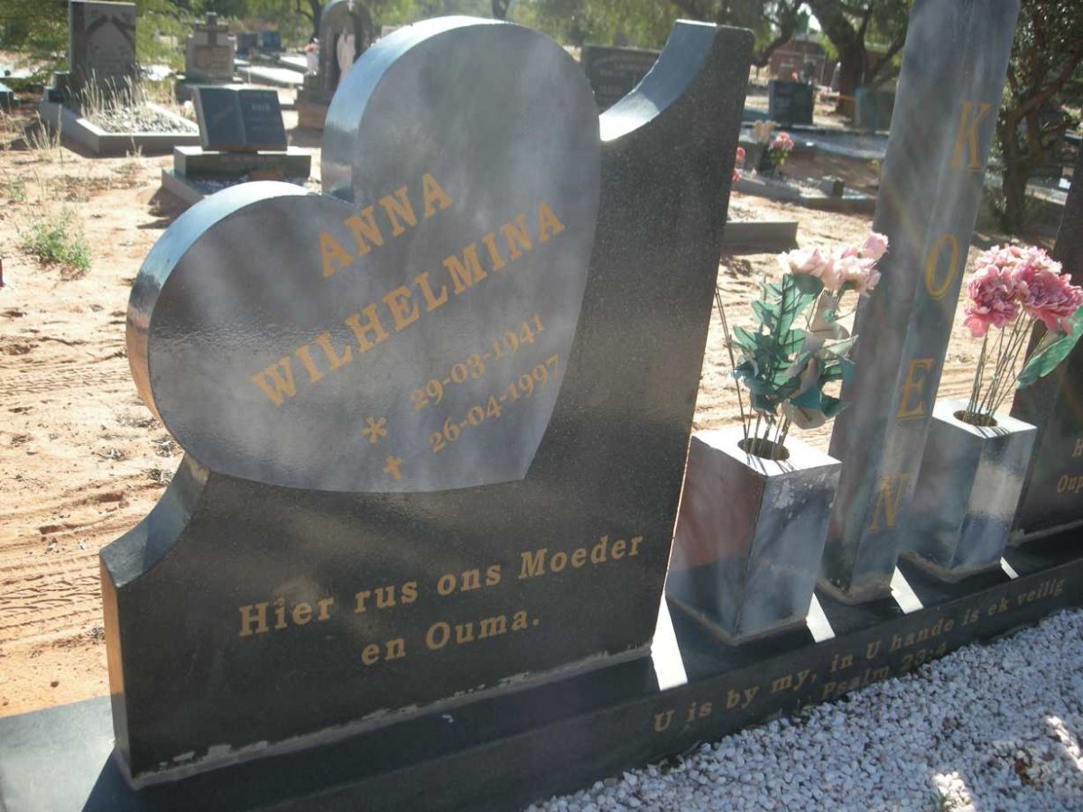 KOEN Martinus Christoffel 19?4-2006 &amp; Anna Wilhelmina 1941-1997
