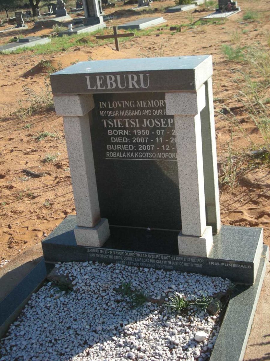 LEBURU Tsietsi Josep? 1950-2007
