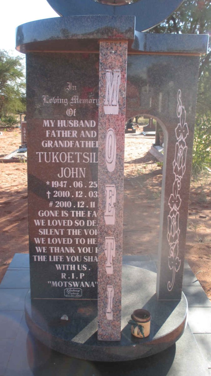 MOETI Tukoetsil John 1947-2010