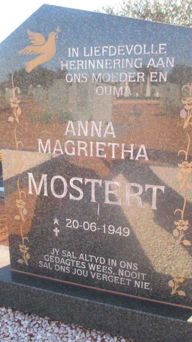 MOSTERT Anna Magrietha 1949-