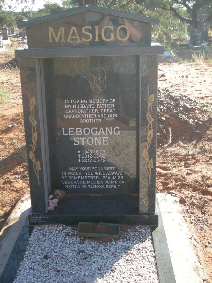 MASIGO Lebogang Stone 1943-2012