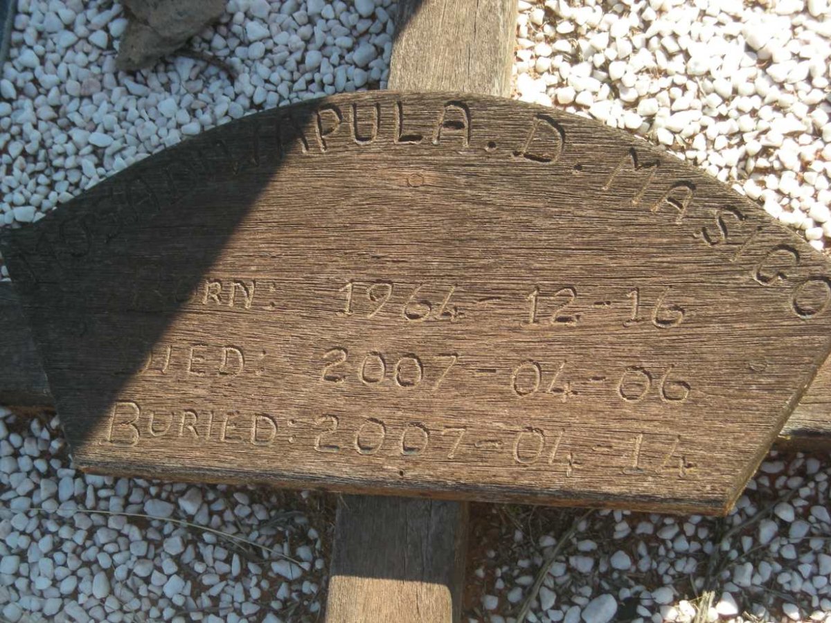 MASIGO Mosadiwapula D. 1964-2007