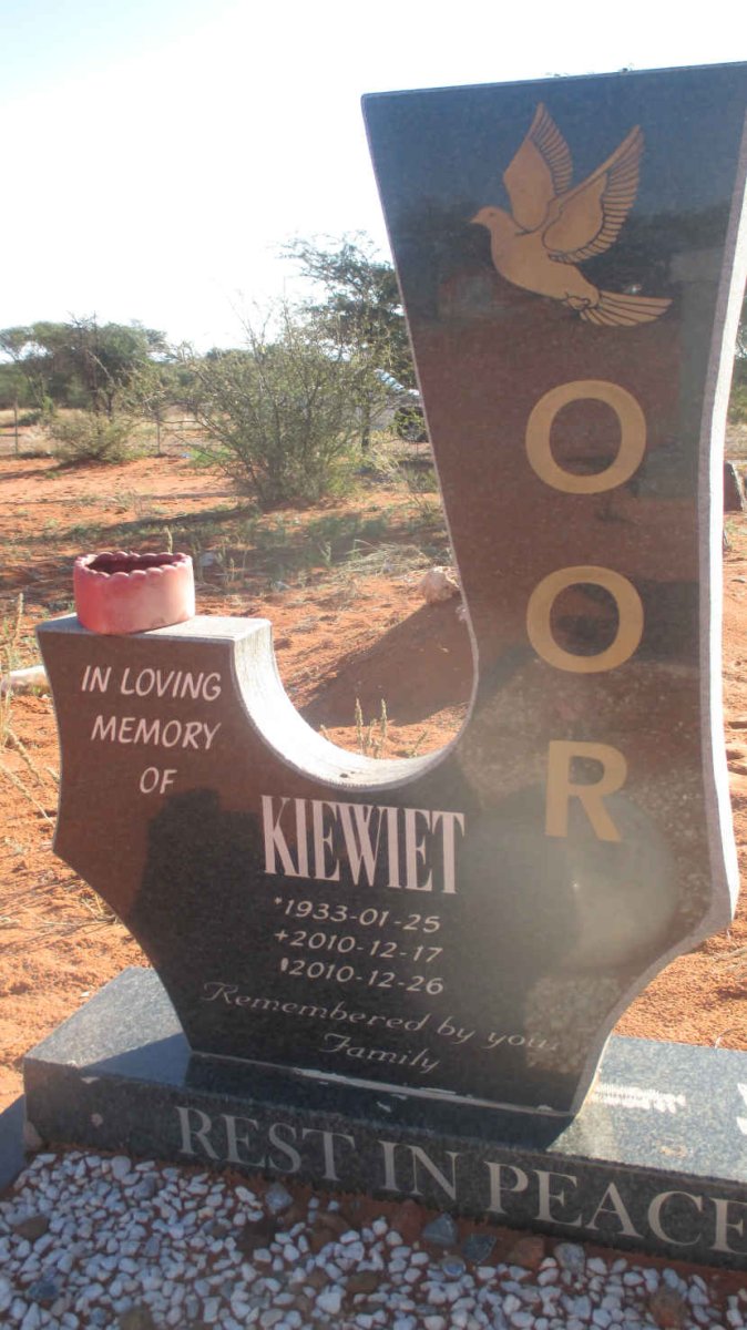 OOR Kiewiet 1933-2010