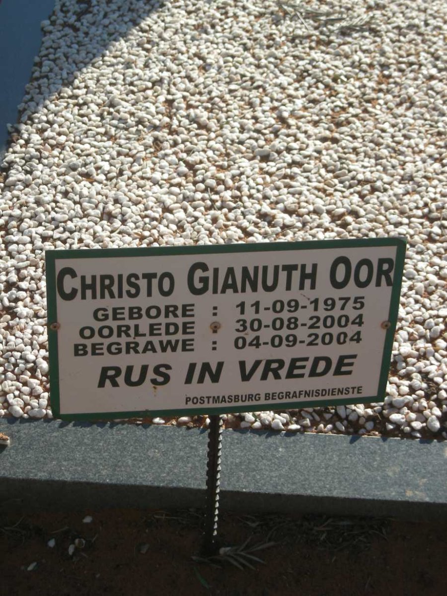 OOR Christo Gianuth 1975-2004