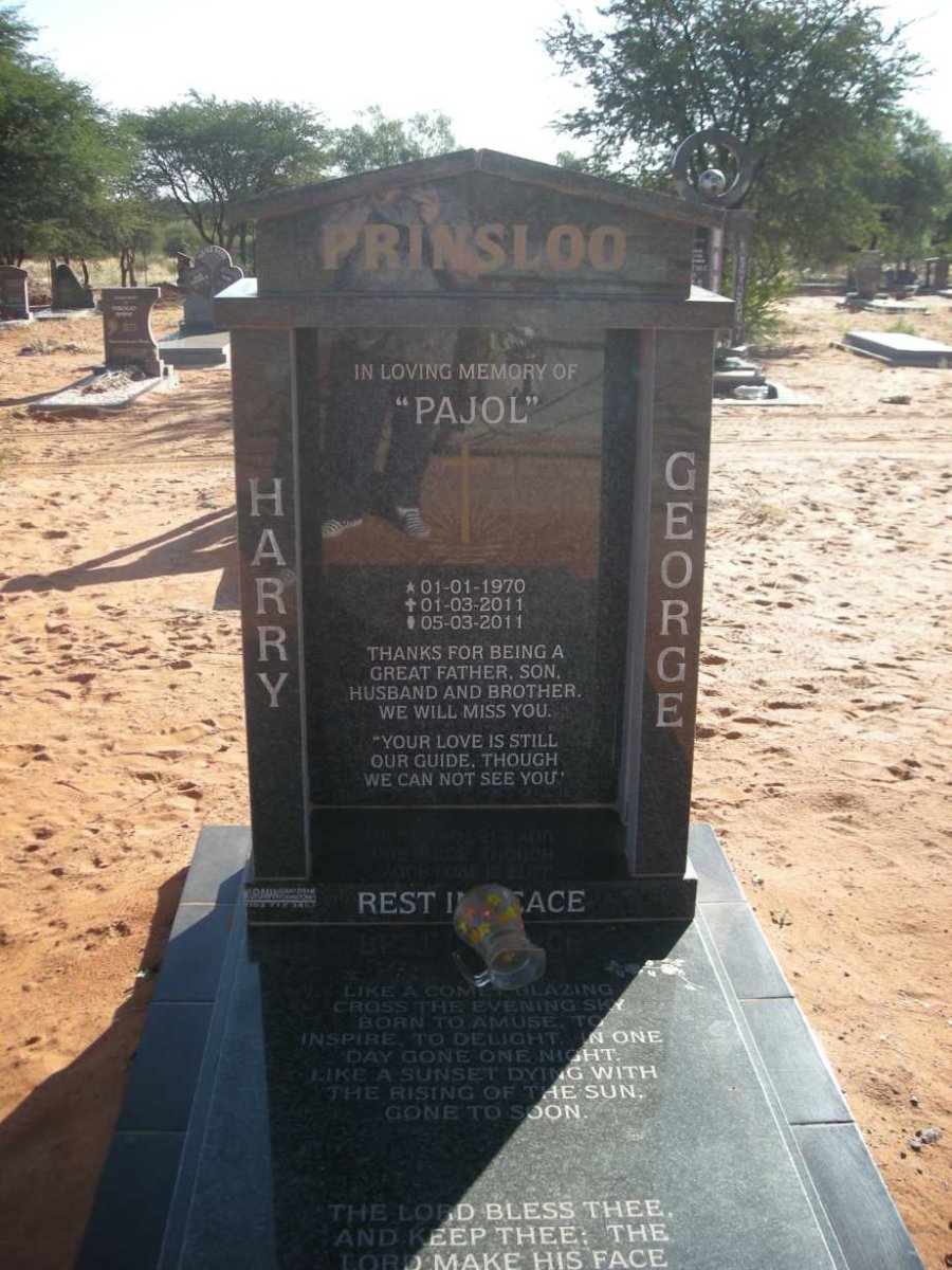 PRINSLOO Harry George 1970-2011