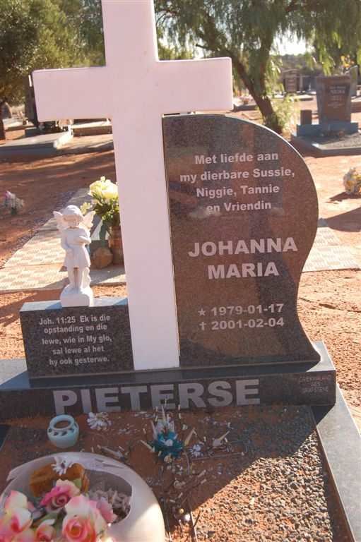 PIETERSE Johanna Maria 1979-2001