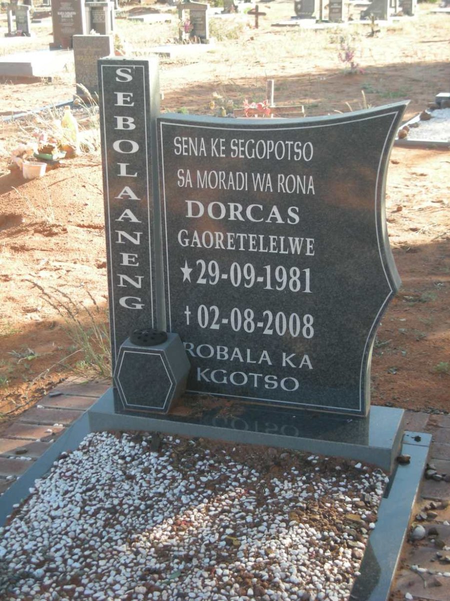 SEBOLAANENG Dorcas Gaoretelelwe 1981-2008