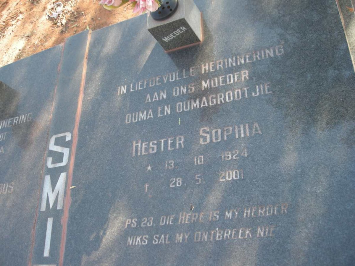 SMIT Hester Sophia 1924-2001