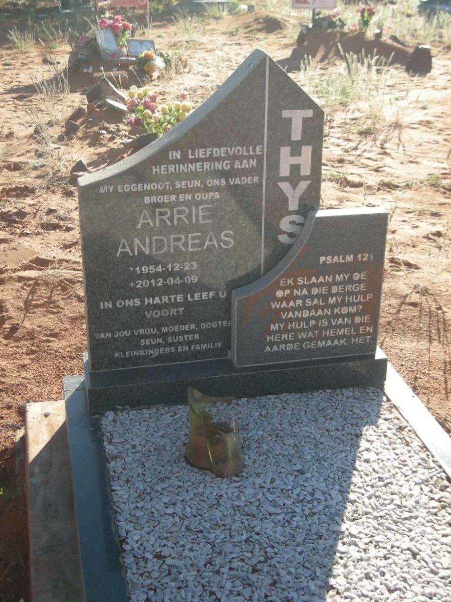 THYS Arrie Andreas 1954-2012