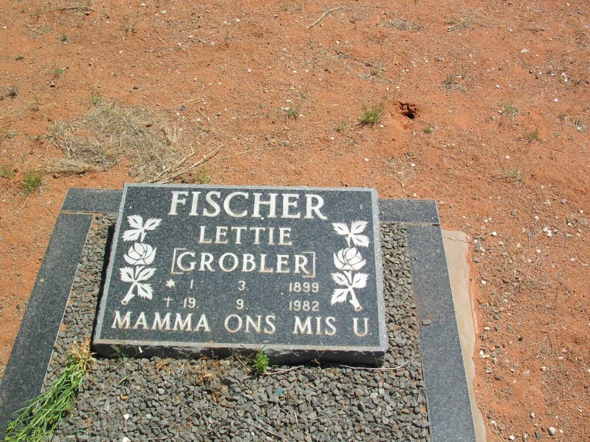 FISCHER Lettie geb. GROBLER 1899-1982