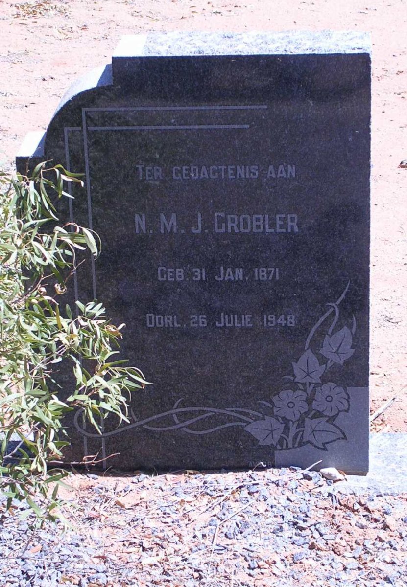 GROBLER N.M.J. 1871-1948