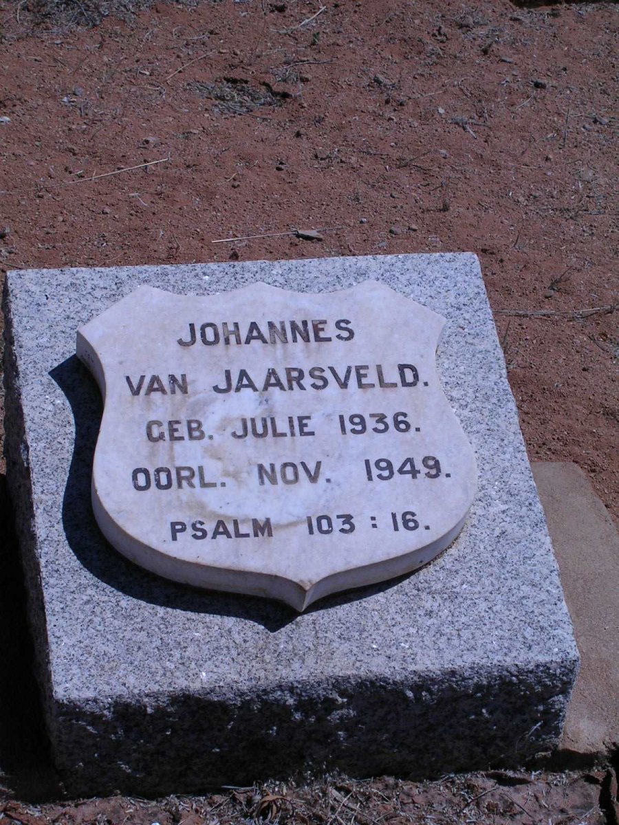 JAARSVELD Johannes, van 1936-1949