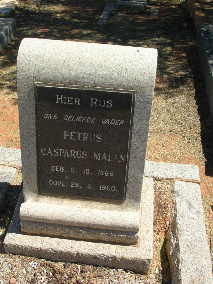MALAN Petrus Casparus 1889-1960