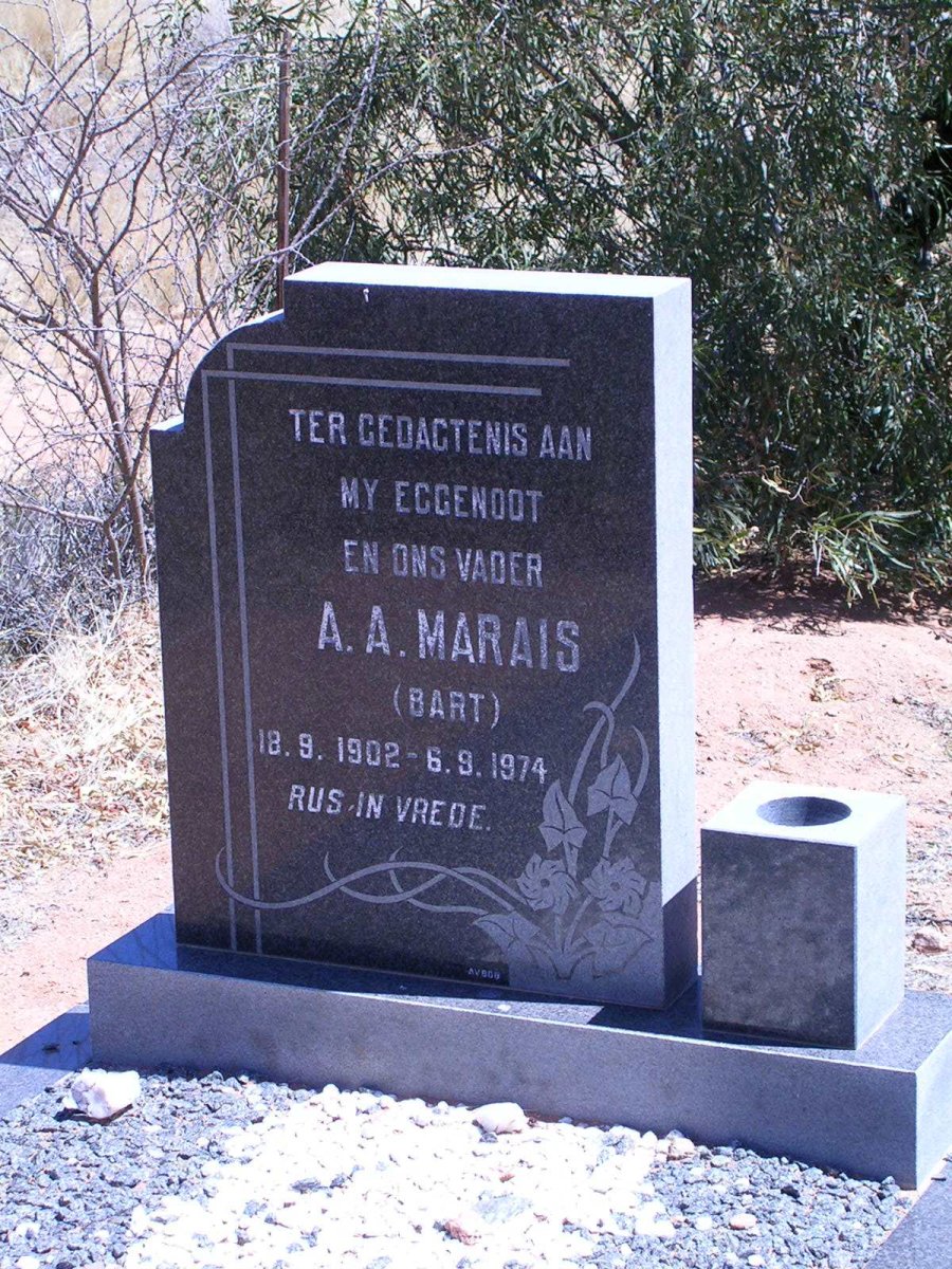 MARAIS A.A. 1902-1974