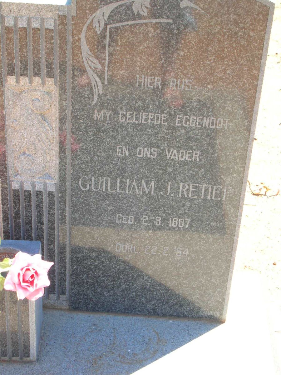 RETIEF Guilliam J. 1887-1964