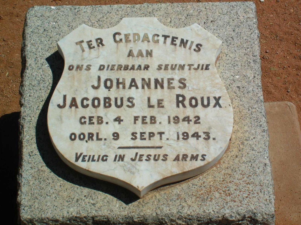 ROUX Johannes Jacobus, le 1942-1943