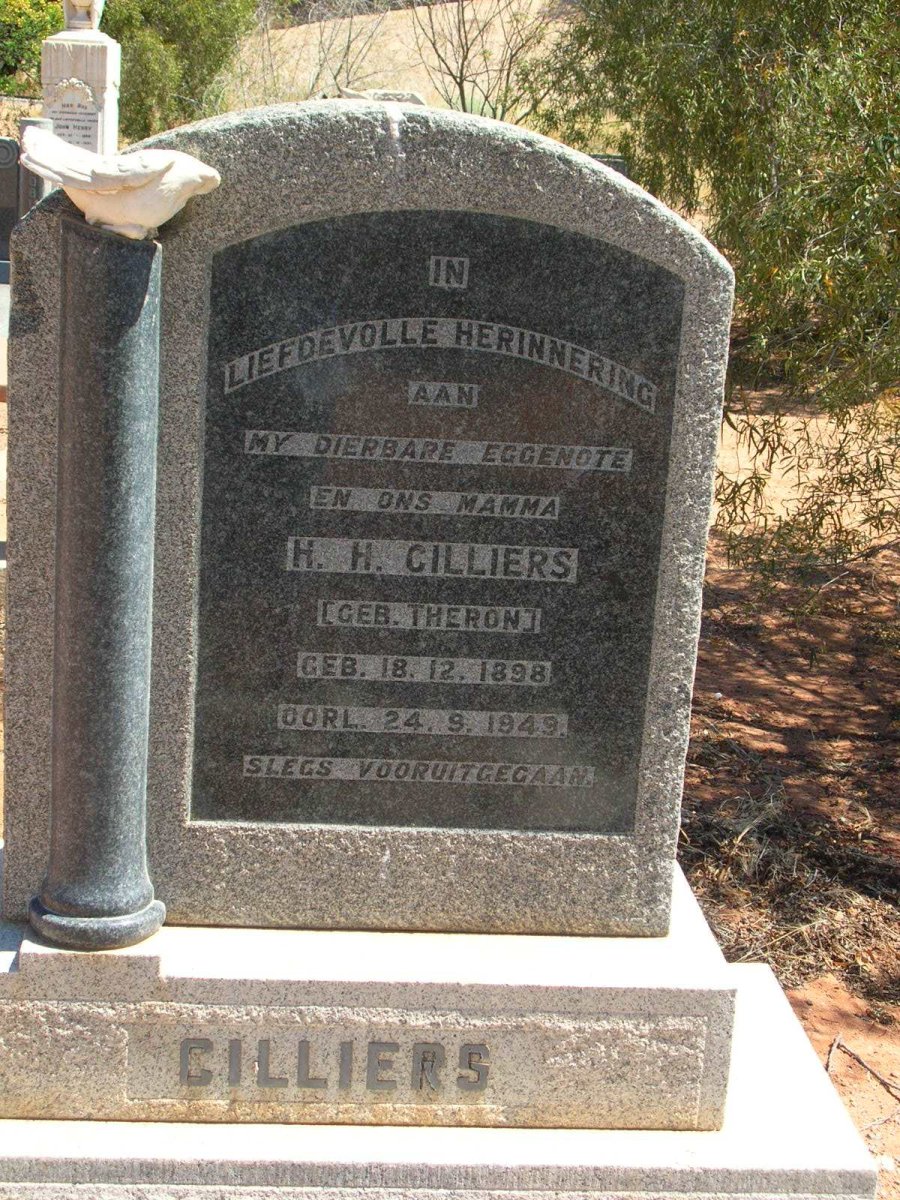 CILLIERS H.H. geb. THERON 1898-1949