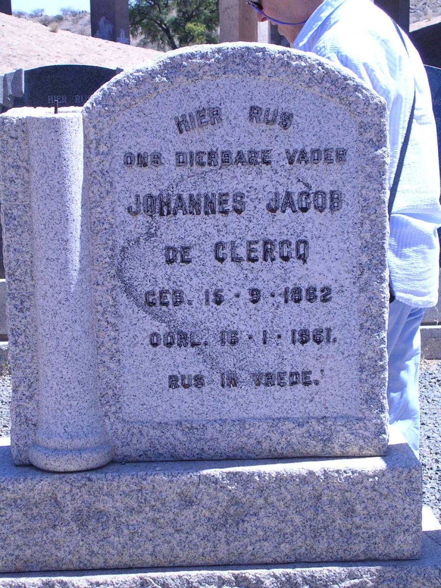 CLERCQ Johannes Jacob, de 1862-1961