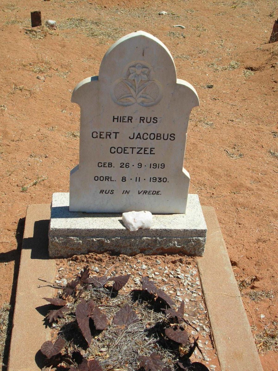 COETZEE Gert Jacobus 1919-1930