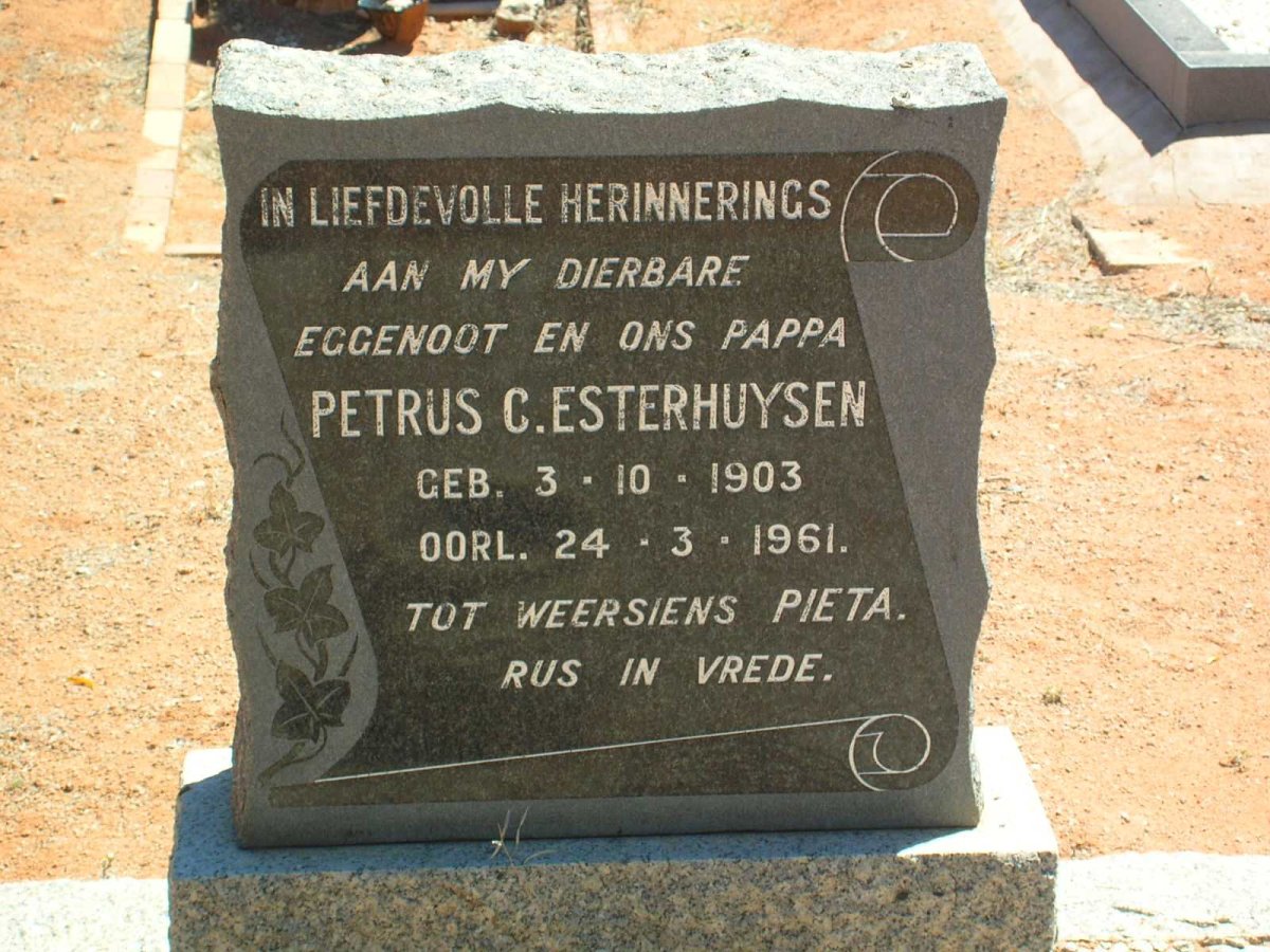 ESTERHUYSEN Petrus C. 1903-1961