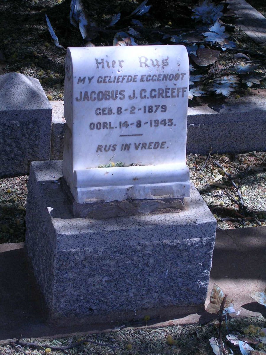 GREEFF Jacobus J.G. 1879-1943