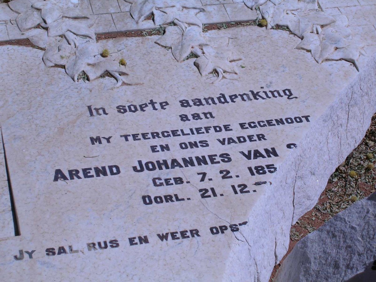 SITTERT Johannes, van 1859-1938