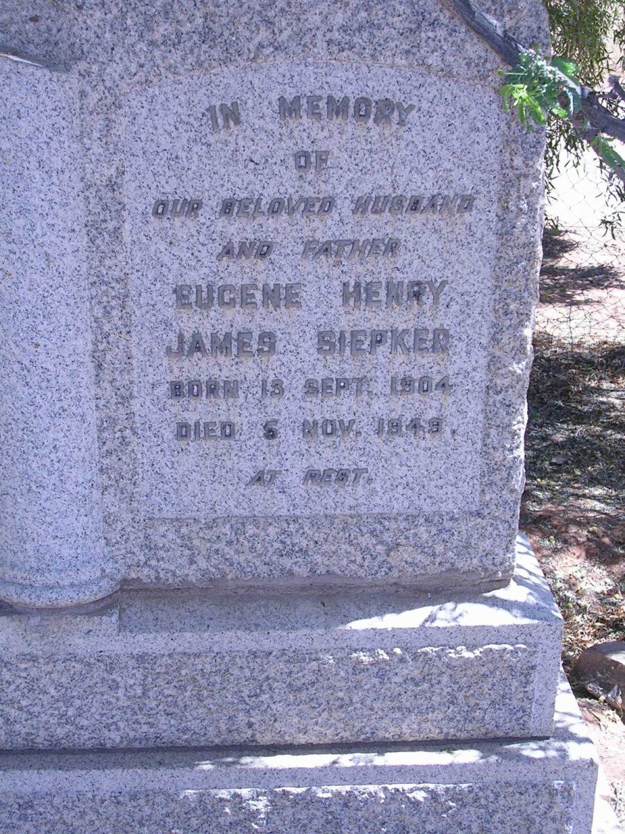 SIEPKER Eugene Henry James 1904-1949