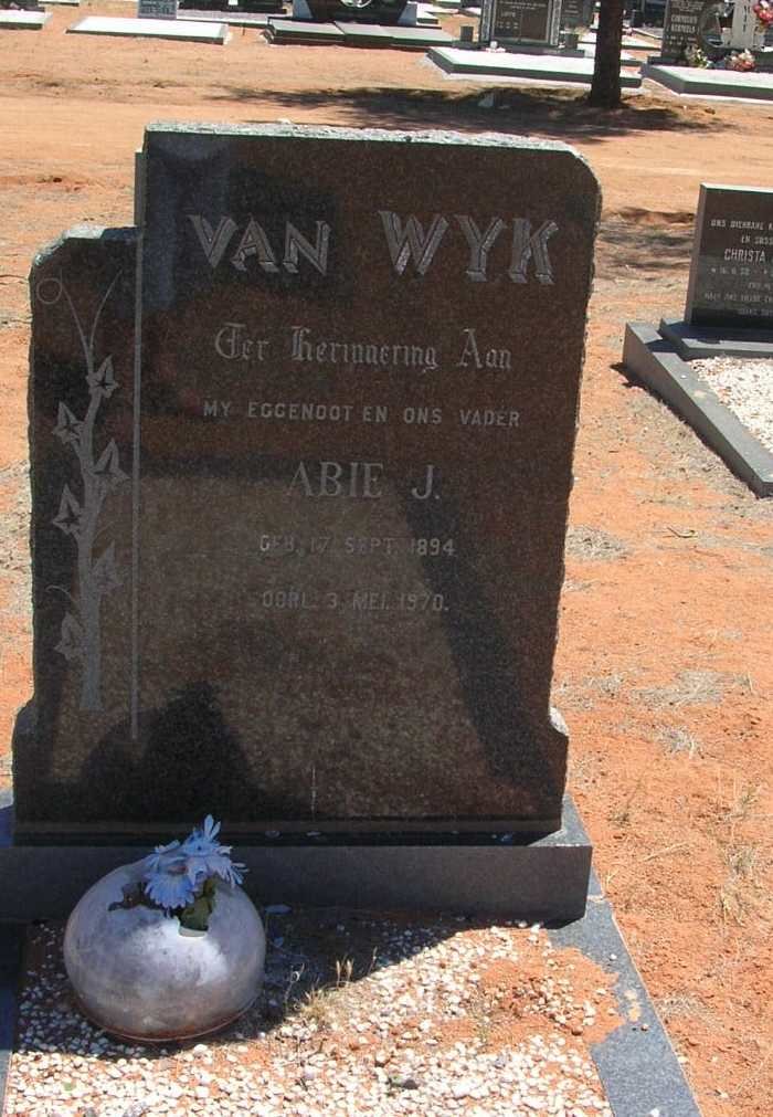 WYK Abie J., van 1894-1970