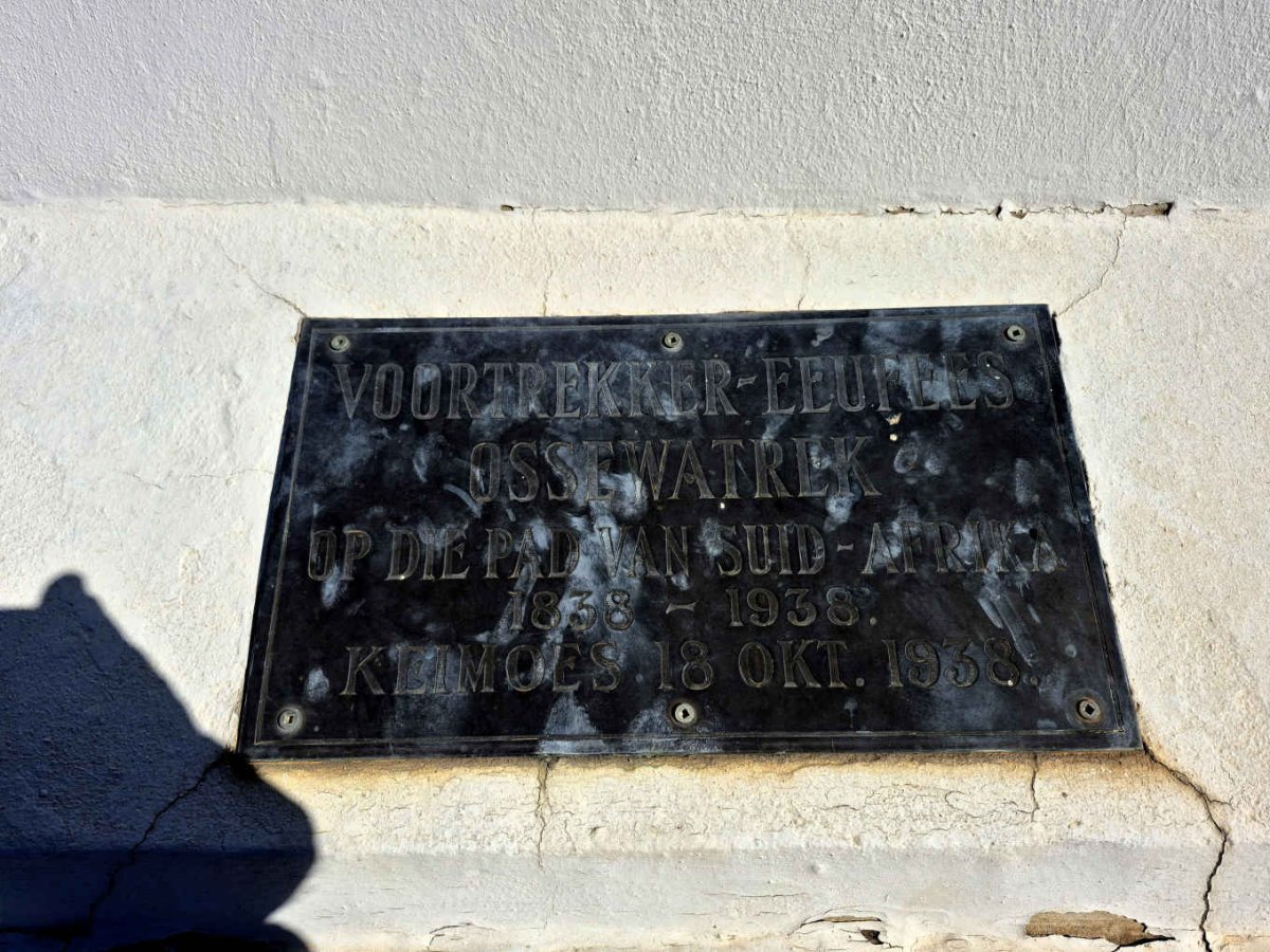 3. Gedenksteen Voortrekker-Eeufees Ossewatrek: 1838-1938 