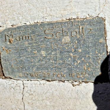 SCHOLTZ Manie 1925-