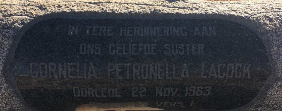 LACOCK Cornelia Petronella -1963