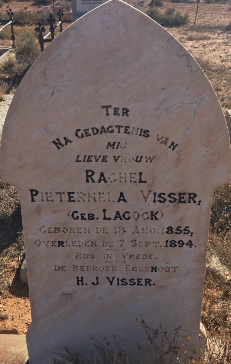 VISSER Rachel Pieternela nee LACOCK 1855-1894