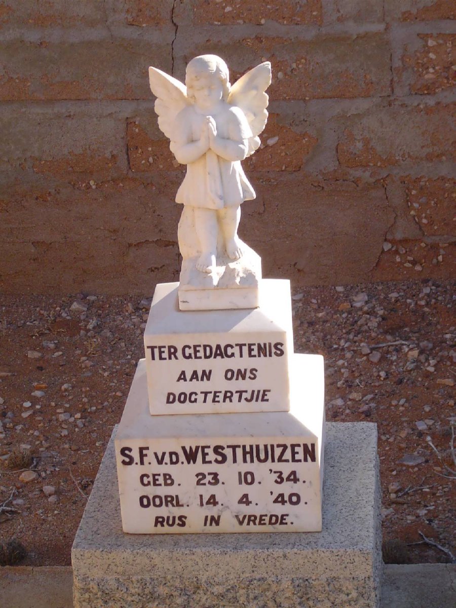 WESTHUIZEN S.F., v.d. 1934-1940