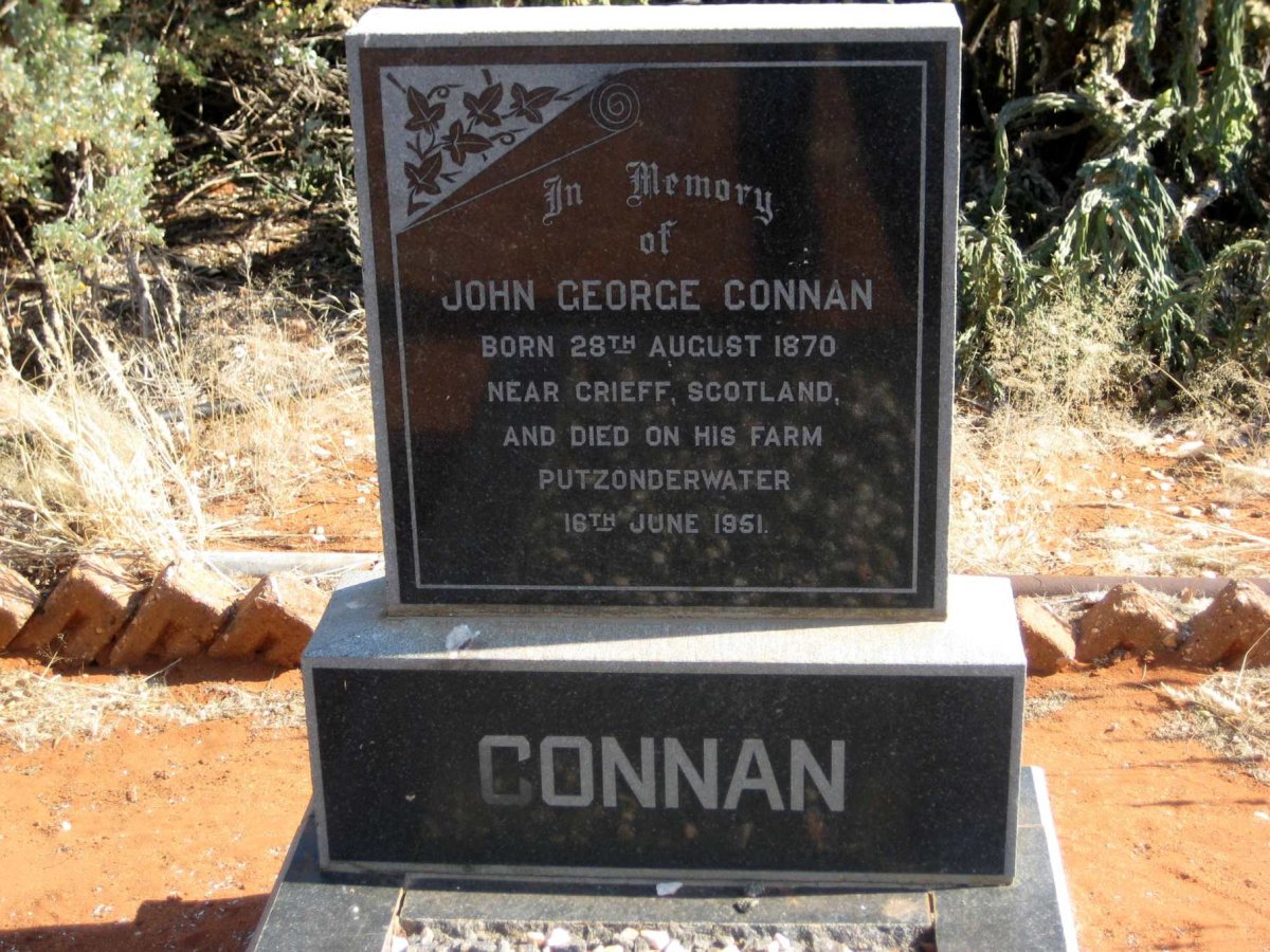CONNAN John George 1870-1951