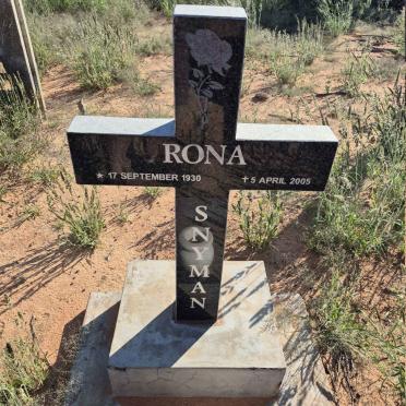 SNYMAN Rona 1930-2005