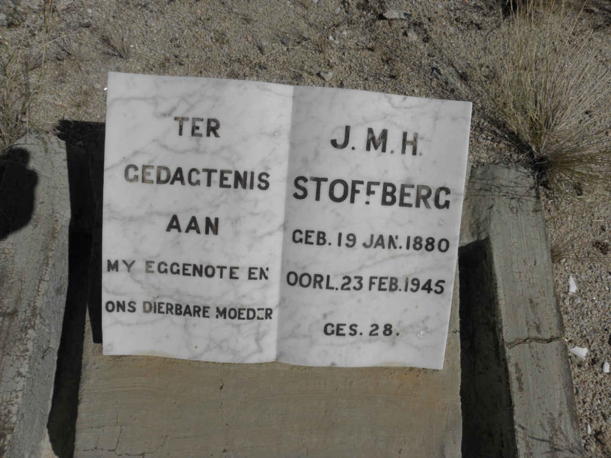 STOFFBERG J.M.H. 1880-1945