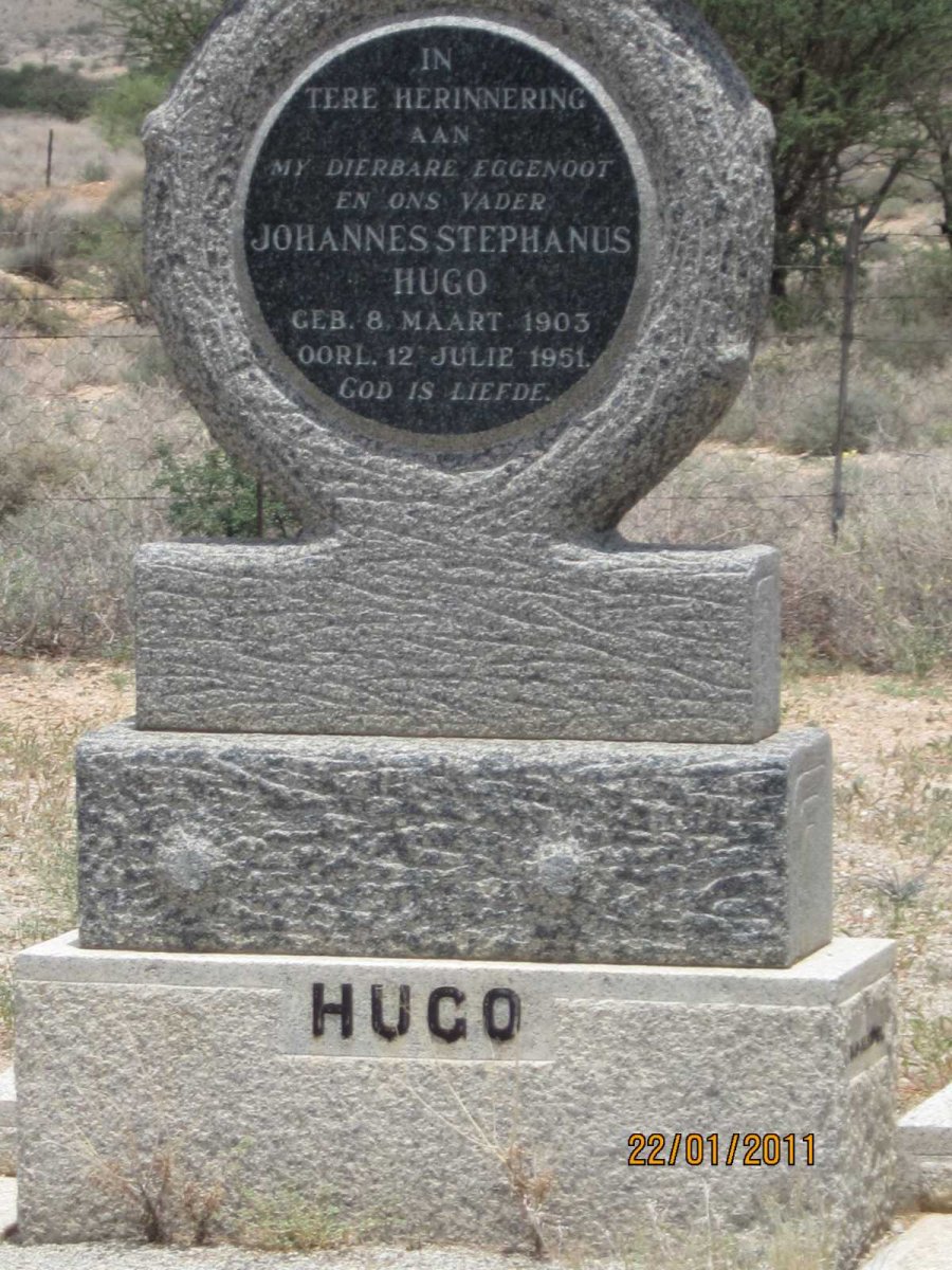 HUGO Johannes Stephanus 1903-1951