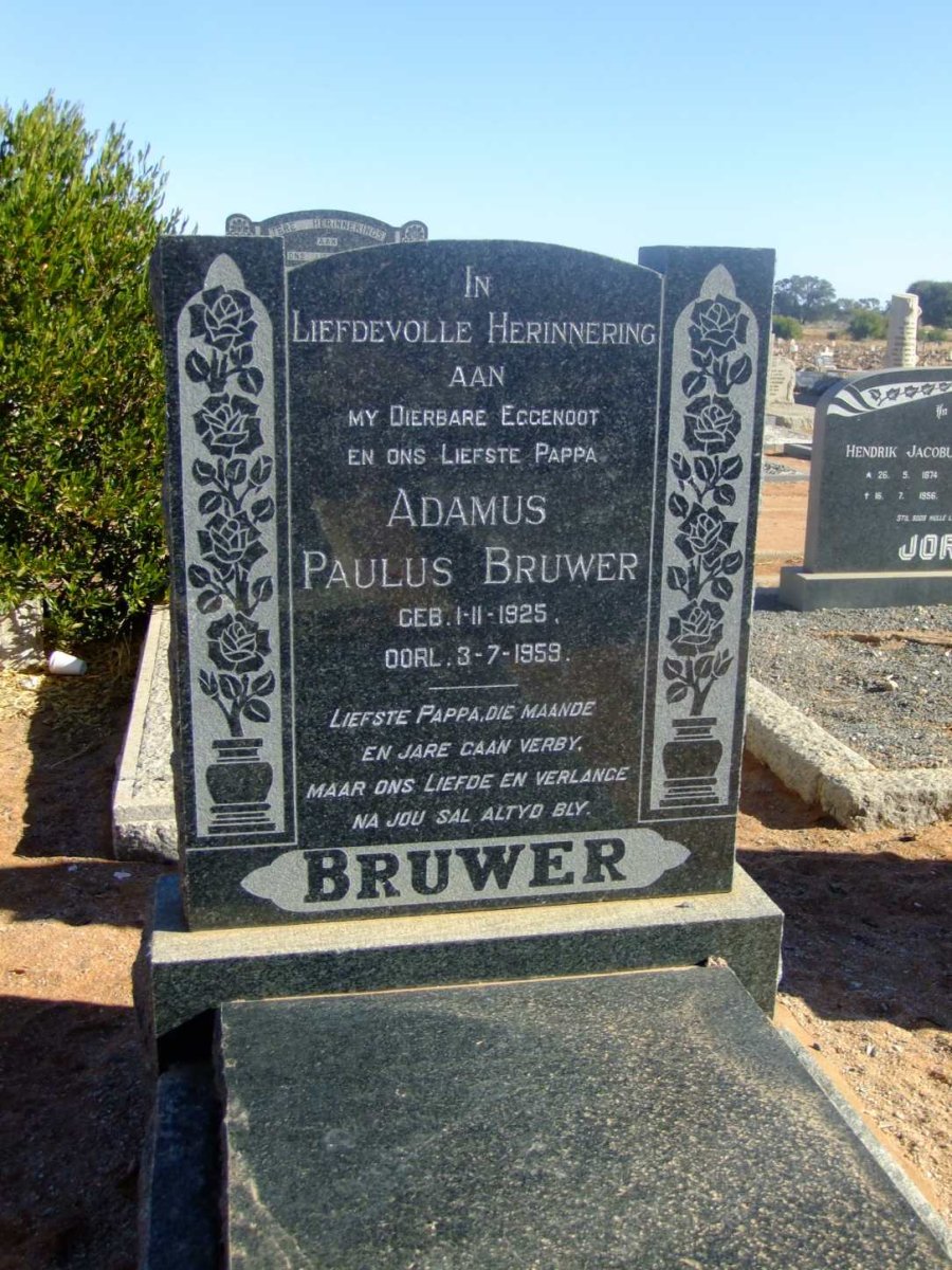 BRUWER Adamus Paulus 1925-1959
