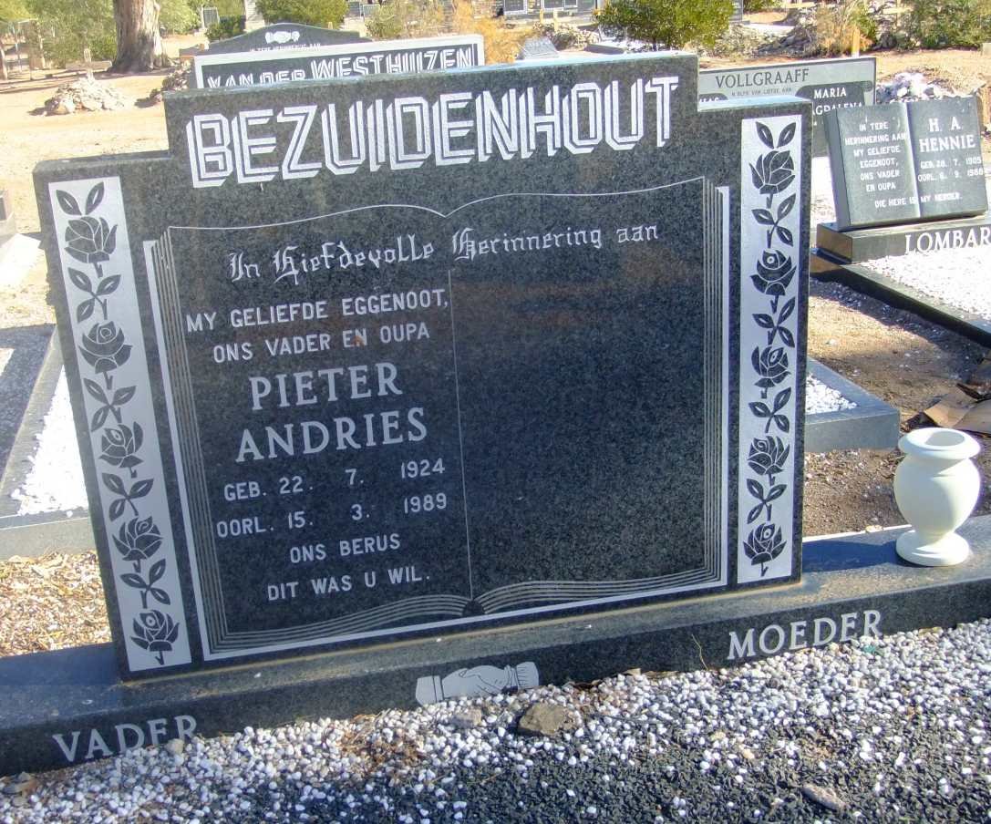 BEZUIDENHOUT Pieter Andries 1924-1989