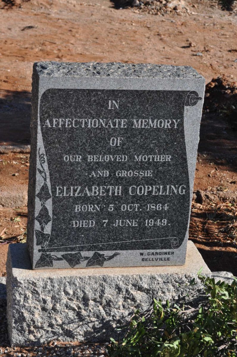 COPELING Elizabeth 1864-1949