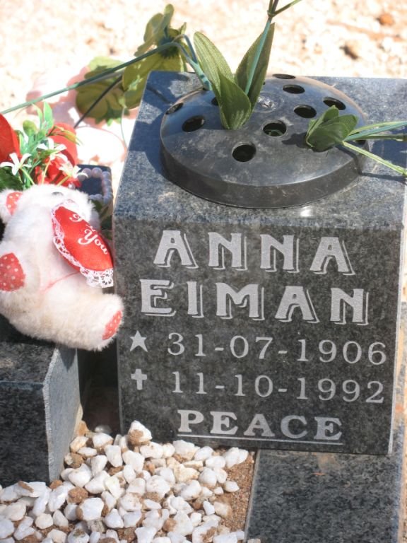 EIMAN Anna 1906-1992