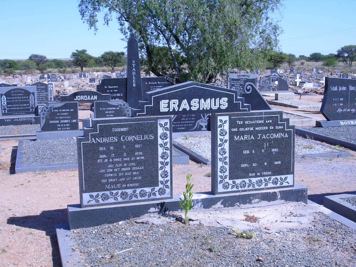 ERASMUS Andries Cornelius 1887-1976 &amp; Maria Jacomina 1893-1985