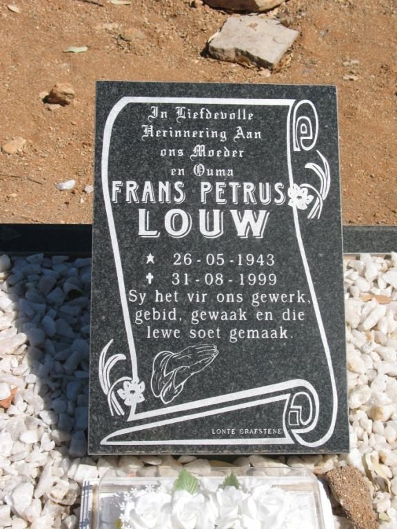 LOUW Frans Petrus 1943-1999