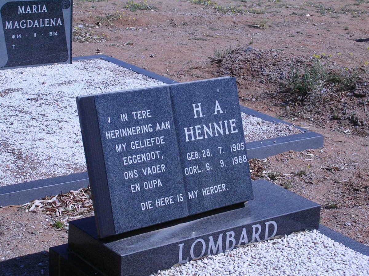 LOMBARD H.A. 1905-1988