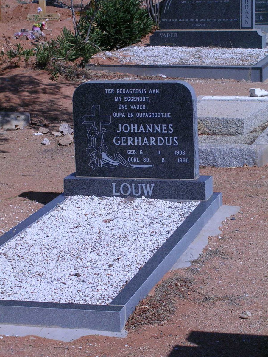 LOUW Johannes Gerhardus 1906-1990