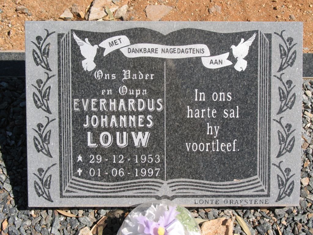 LOUW Everhardus Johannes 1953-1997