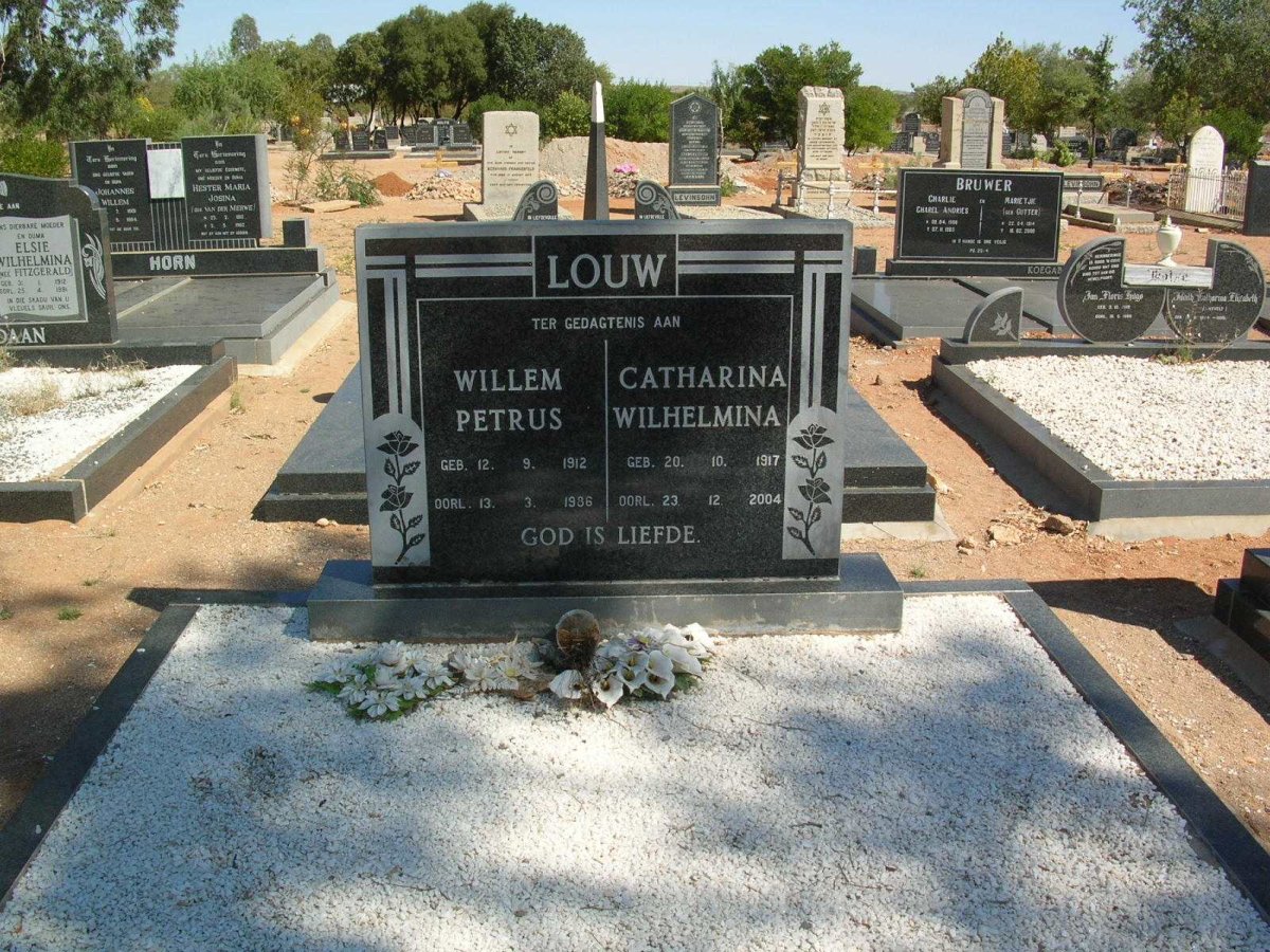 LOUW Willem Petrus 1912-1986 &amp; Catharina Wilhelmina 1917-2004
