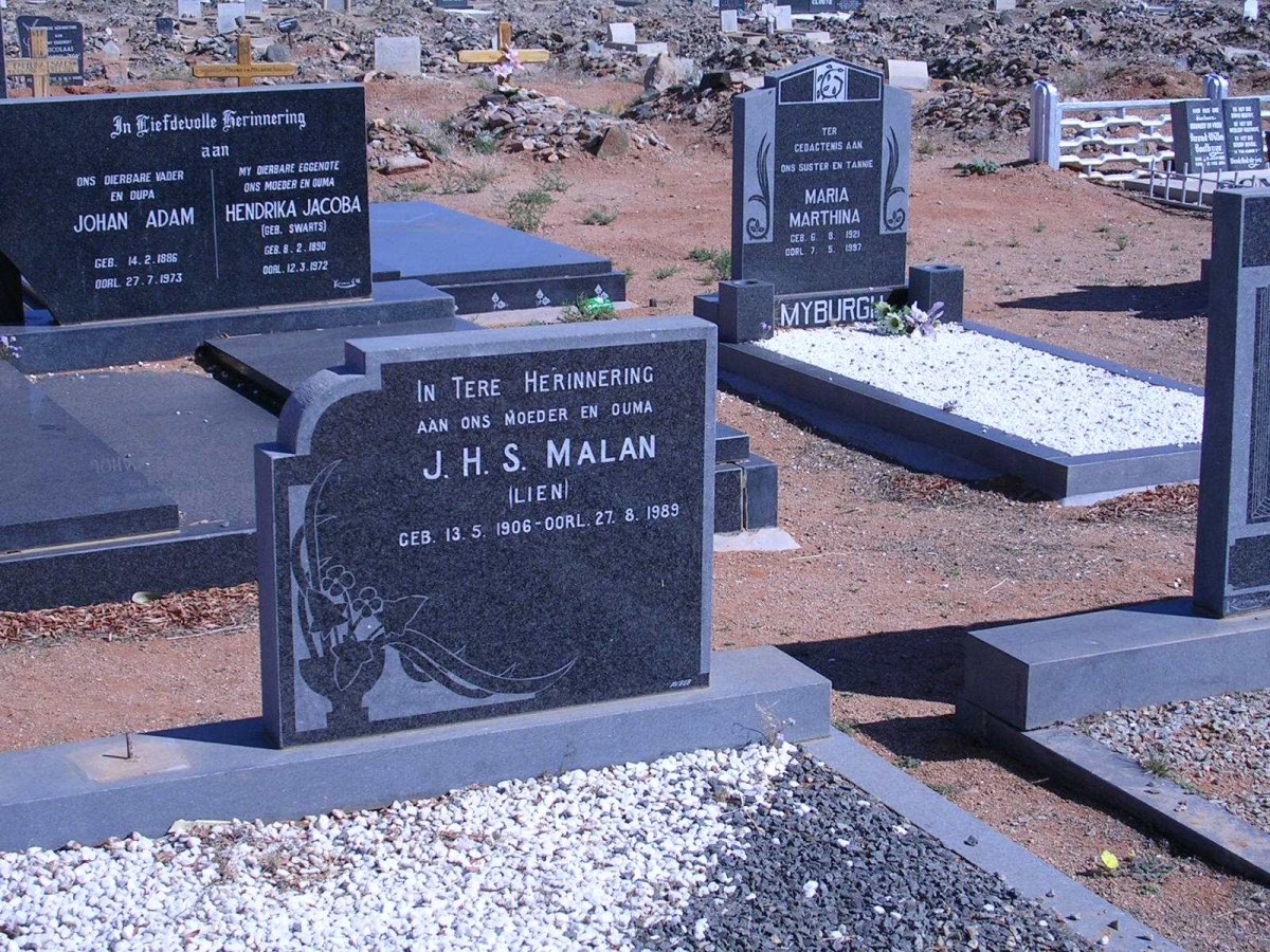 MALAN J.H.S. 1906-1989